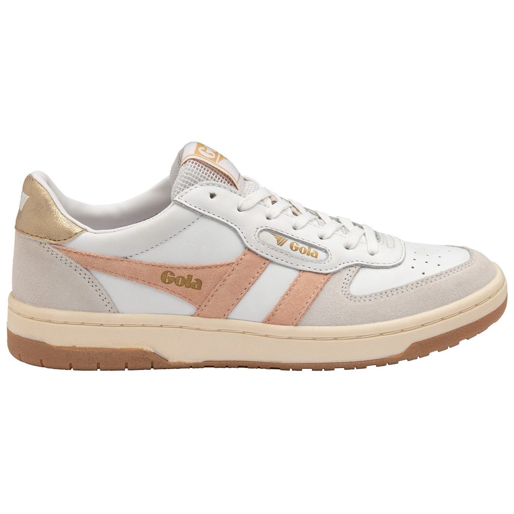 Gola Classics Hawk Sneakers Bílé Růžové Zlaté CZ | MNRO-28617
