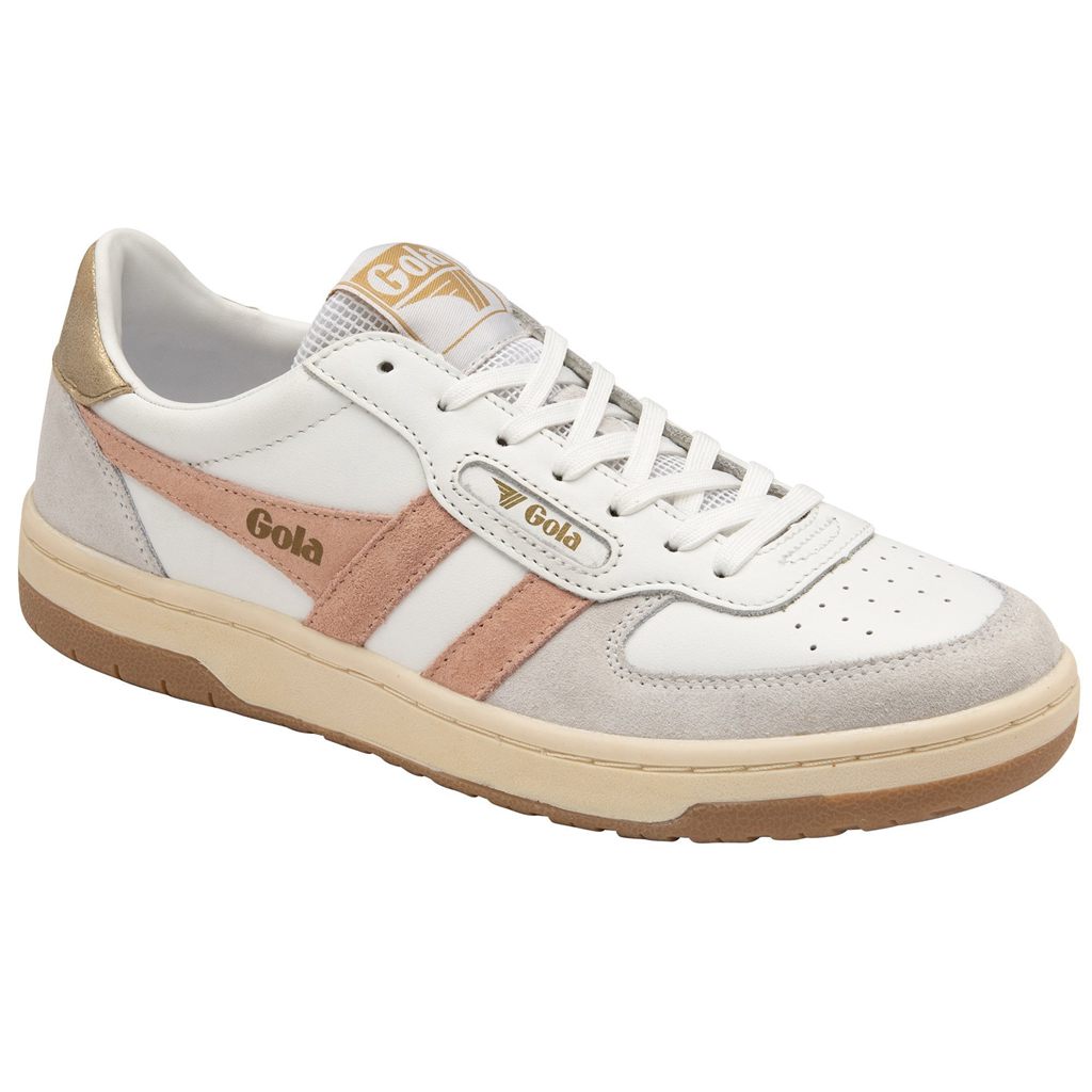 Gola Classics Hawk Sneakers Bílé Růžové Zlaté CZ | MNRO-28617