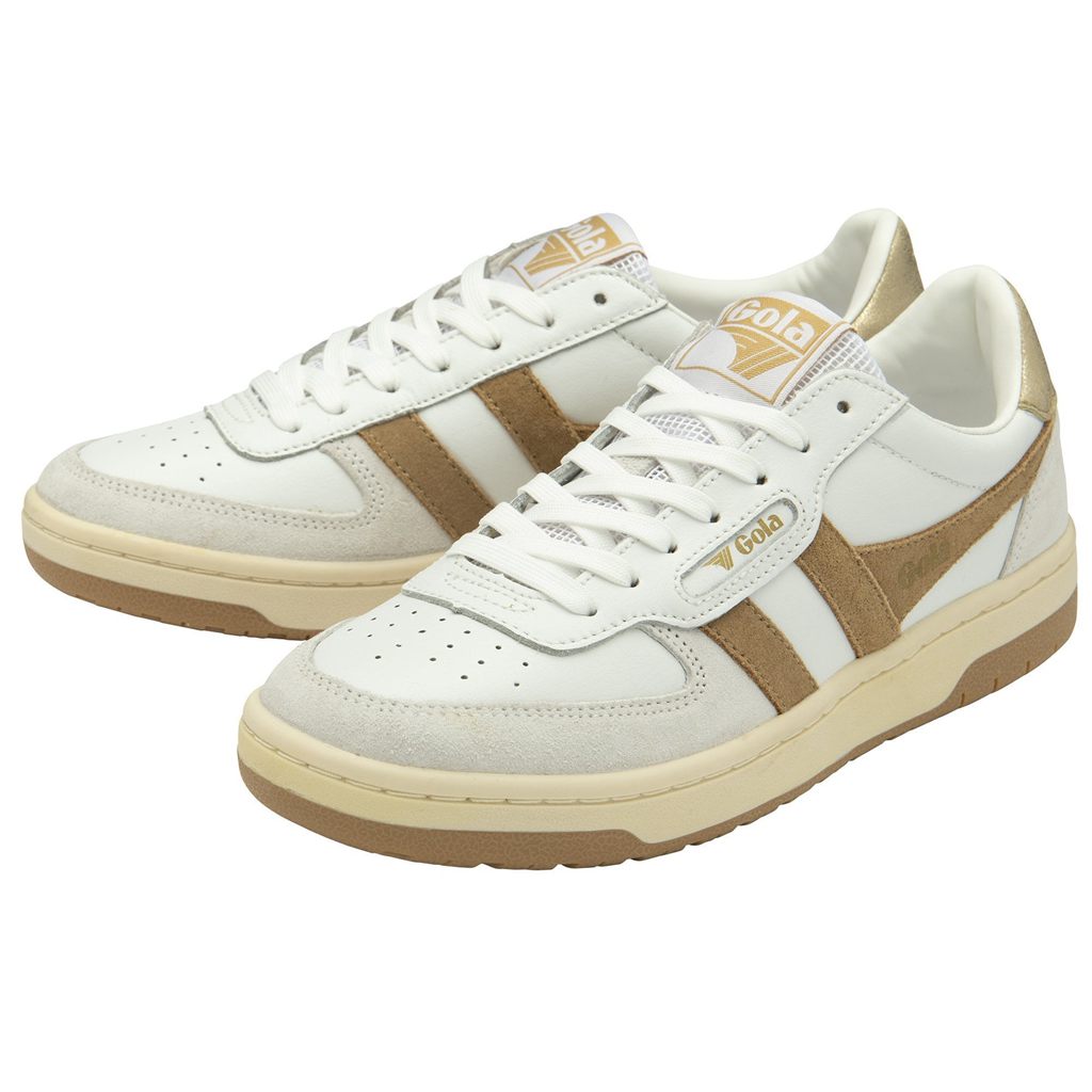 Gola Classics Hawk Sneakers Bílé Světle Zlaté CZ | MNFH-73216