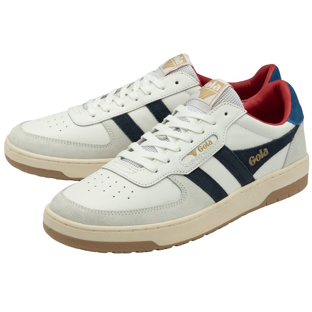 Gola Classics Hawk Sneakers Bílé Tmavě Blankyt Blankyt CZ | MEAV-18450