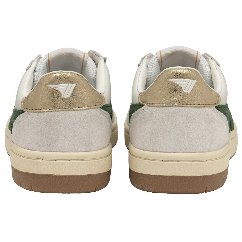 Gola Classics Hawk Sneakers Bílé Tmavě Zelene Zlaté CZ | LHRQ-59412