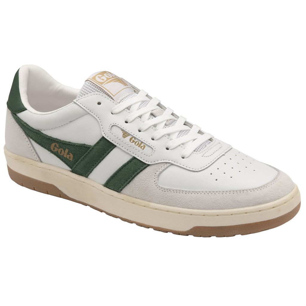 Gola Classics Hawk Sneakers Bílé Tmavě Zelene CZ | SXEP-69082