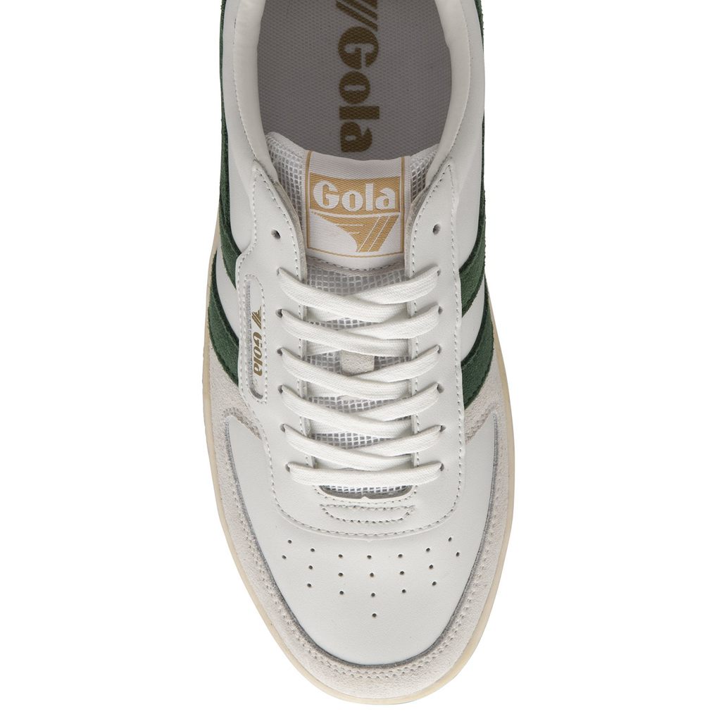 Gola Classics Hawk Sneakers Bílé Tmavě Zelene CZ | SXEP-69082