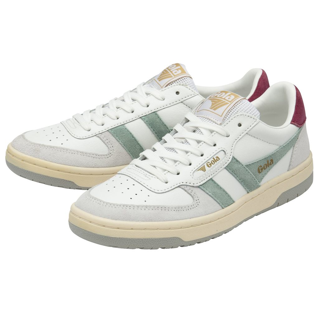 Gola Classics Hawk Sneakers Bílé Zelene Světle Šedé CZ | EOJP-84370