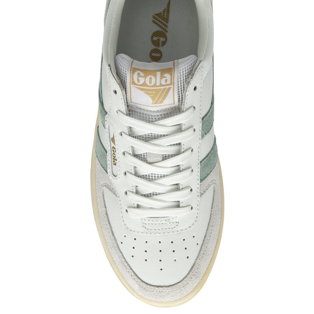 Gola Classics Hawk Sneakers Bílé Zelene Světle Šedé CZ | EOJP-84370