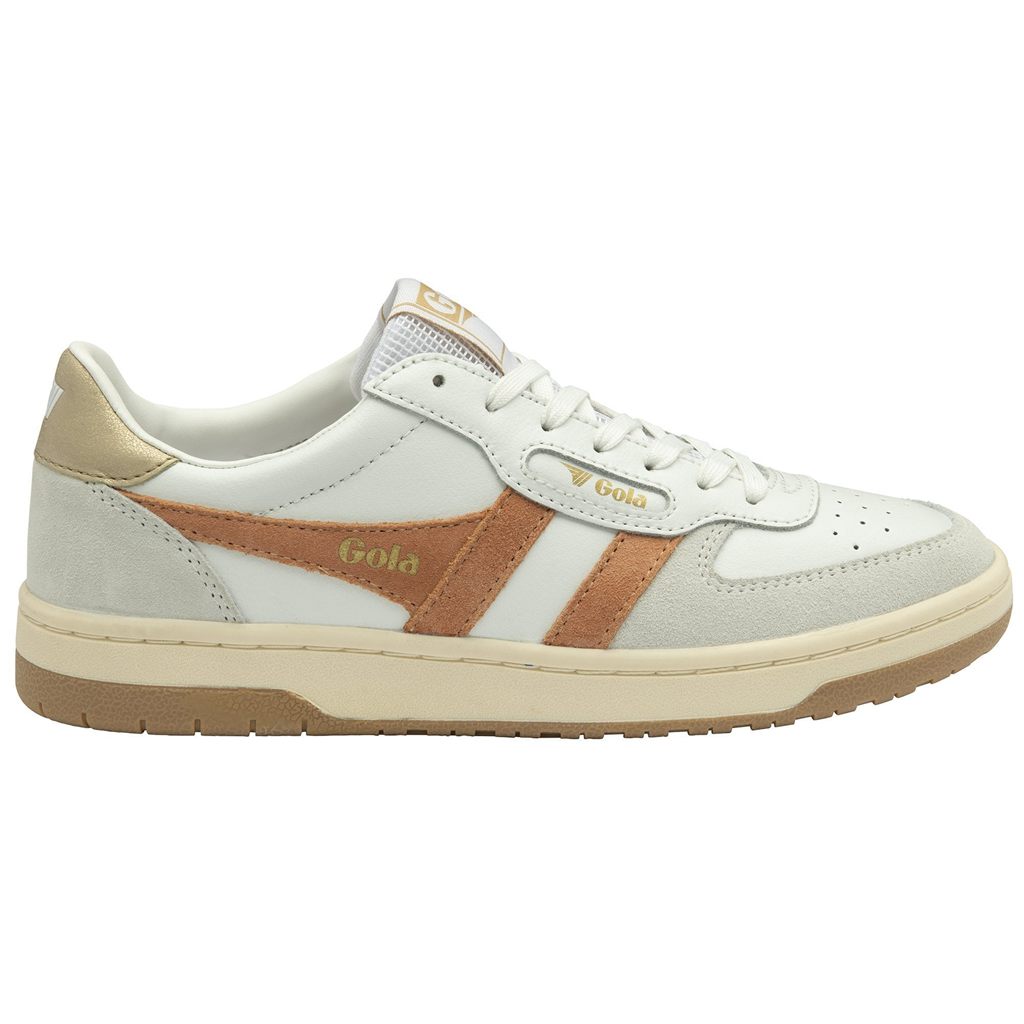 Gola Classics Hawk Sneakers Bílé Zlaté CZ | IEWA-58904