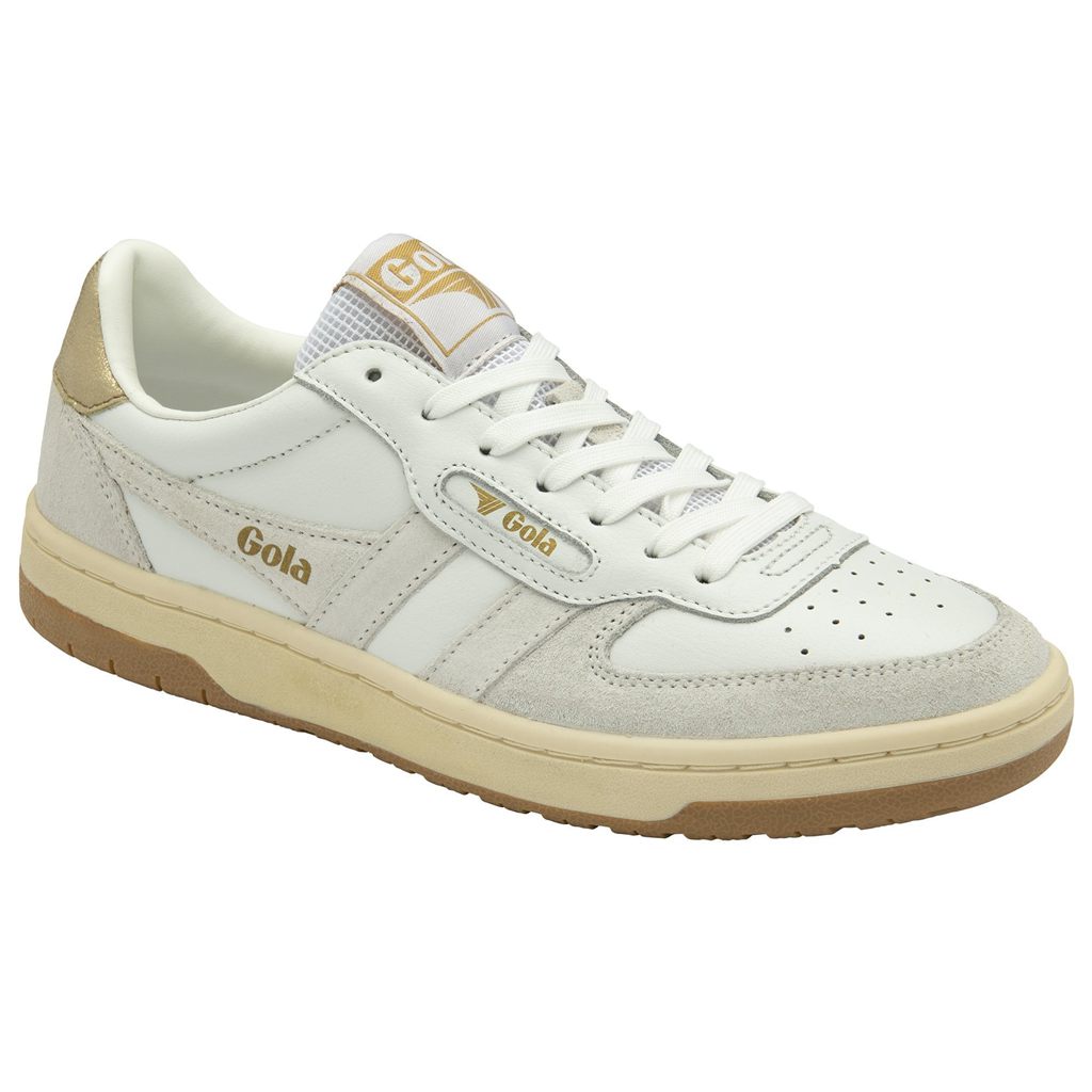 Gola Classics Hawk Sneakers Bílé Zlaté CZ | UOGL-72906