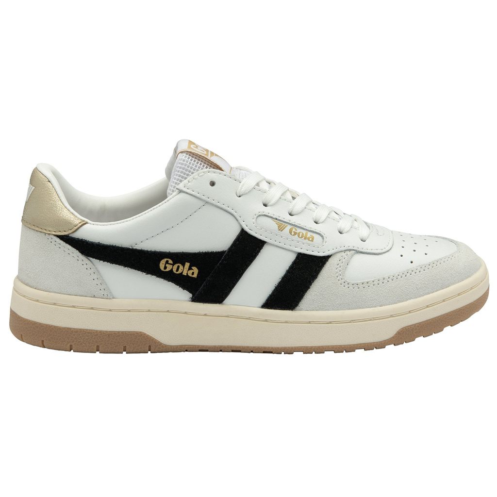 Gola Classics Hawk Sneakers Bílé Černé Zlaté CZ | IMXS-81760