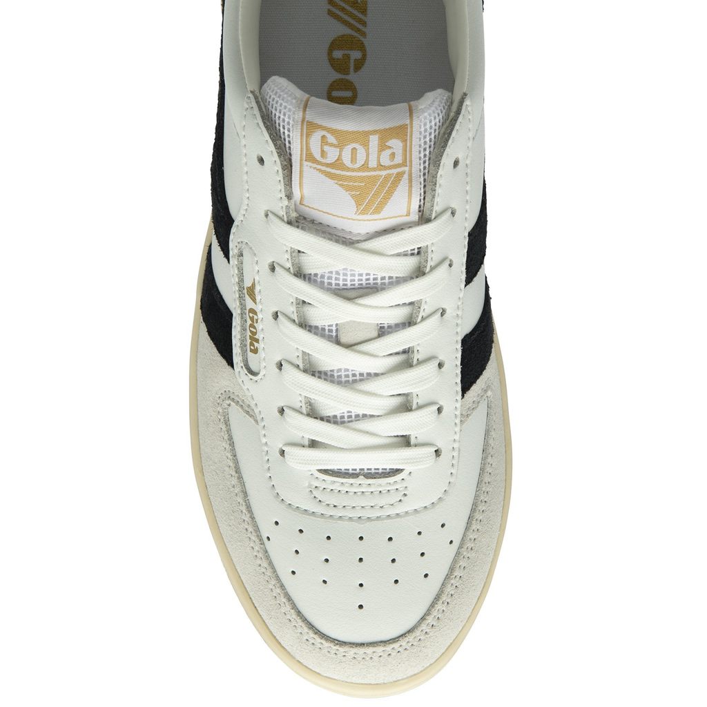 Gola Classics Hawk Sneakers Bílé Černé Zlaté CZ | IMXS-81760