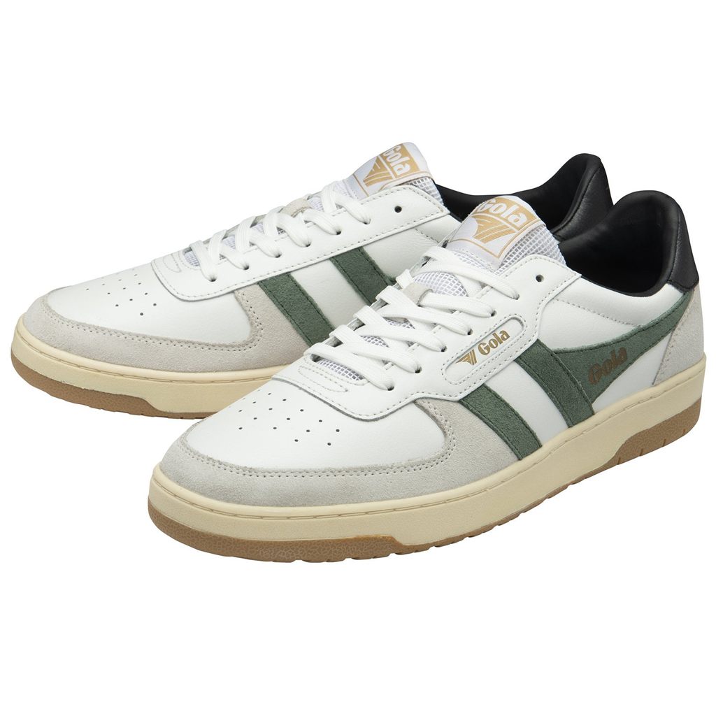 Gola Classics Hawk Sneakers Bílé Černé CZ | UATK-45697