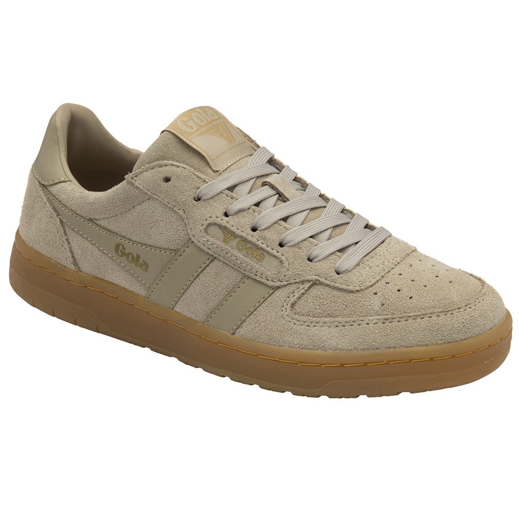 Gola Classics Hawk Suede '86 Sneakers Bone Gum CZ | QTGJ-74960