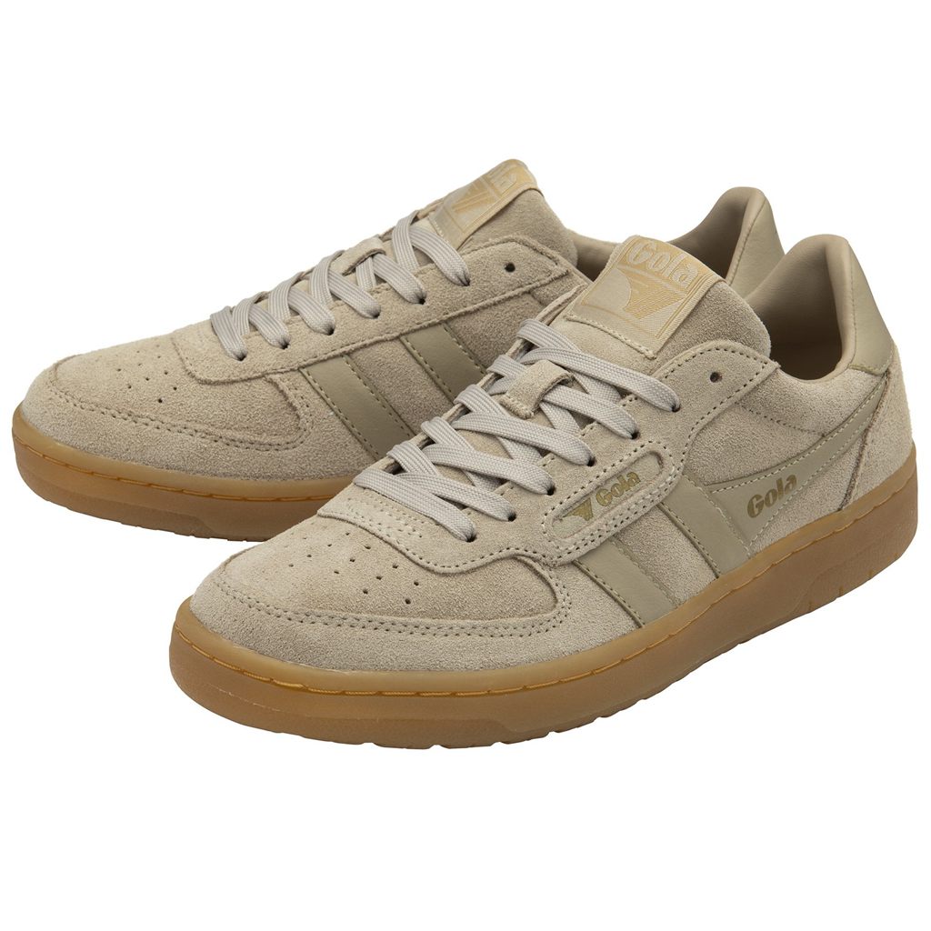 Gola Classics Hawk Suede '86 Sneakers Bone Gum CZ | QTGJ-74960
