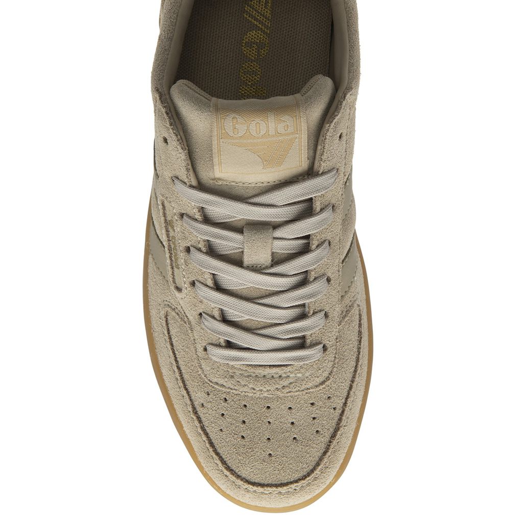 Gola Classics Hawk Suede '86 Sneakers Bone Gum CZ | QTGJ-74960