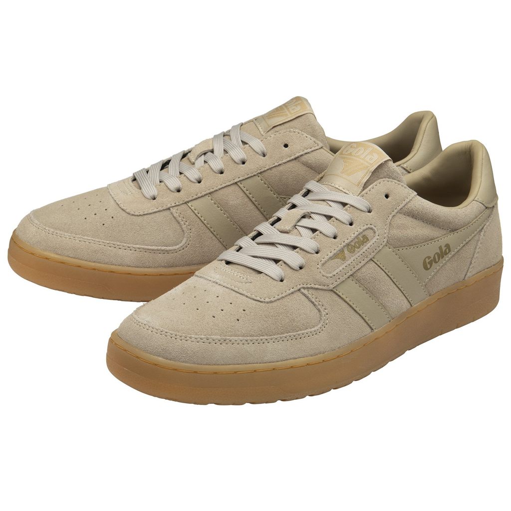 Gola Classics Hawk Suede '86 Sneakers Bone Gum CZ | TUVR-45390