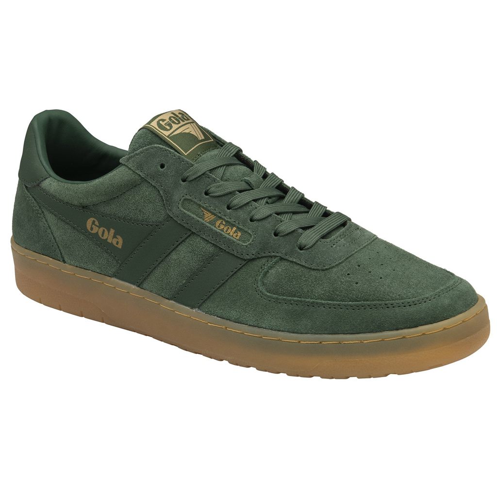 Gola Classics Hawk Suede '86 Sneakers Evergreen Gum CZ | FIPT-89162