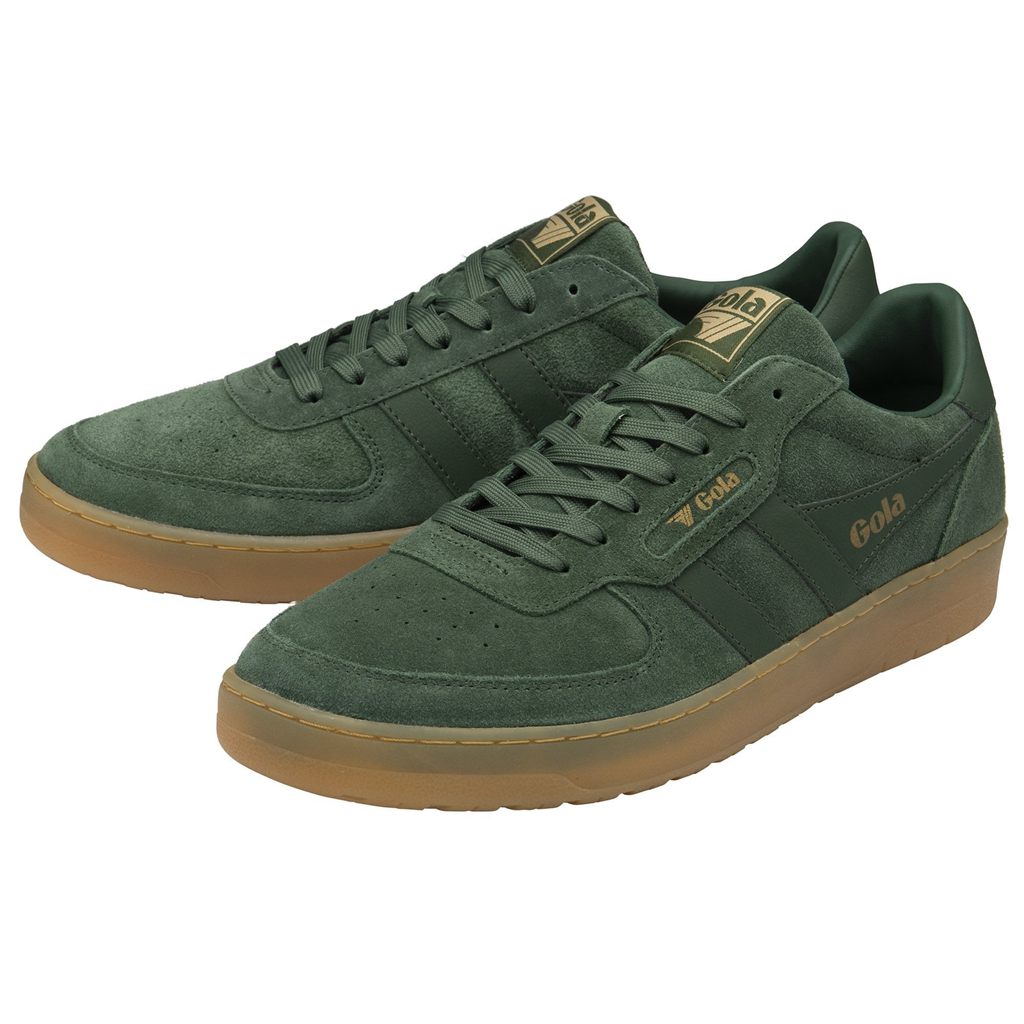 Gola Classics Hawk Suede '86 Sneakers Evergreen Gum CZ | FIPT-89162