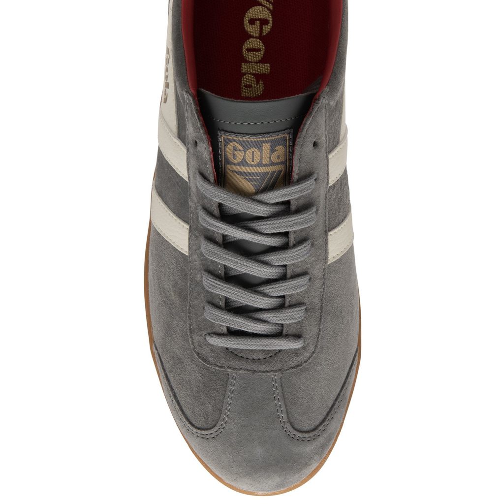 Gola Classics Hurricane Suede Sneakers Bílé Tmavě Červené CZ | UWCN-61385