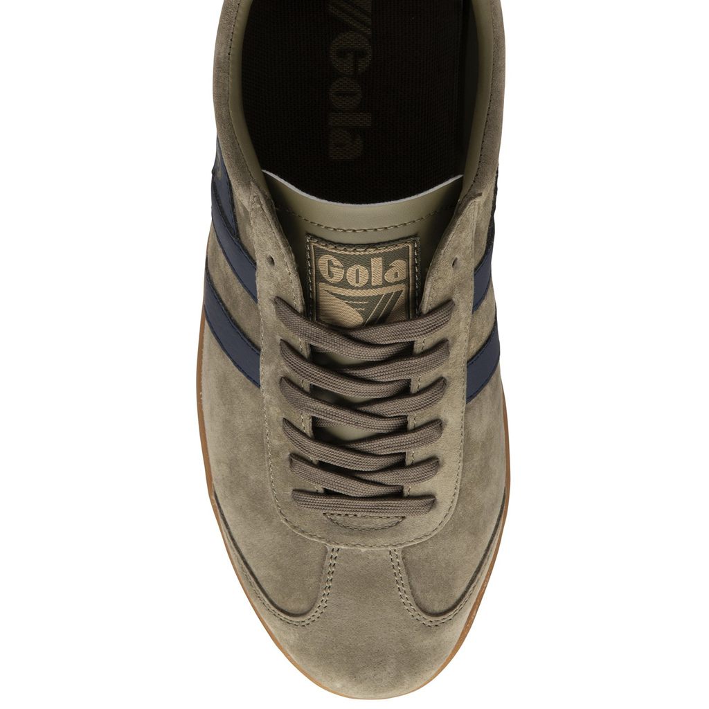Gola Classics Hurricane Suede Sneakers Hnědožlutý Tmavě Blankyt Hnědožlutý CZ | IJGF-57809