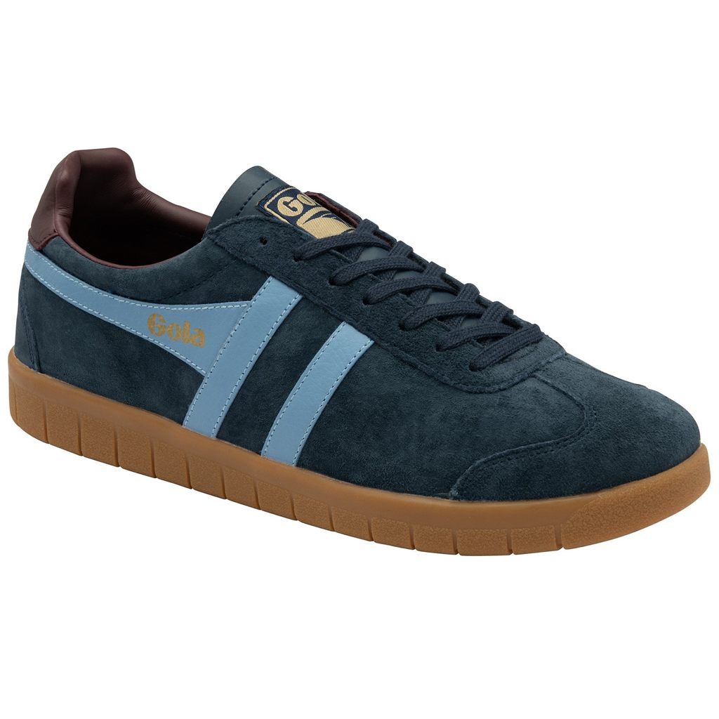 Gola Classics Hurricane Suede Sneakers Tmavě Blankyt Vínové CZ | GZHJ-92561