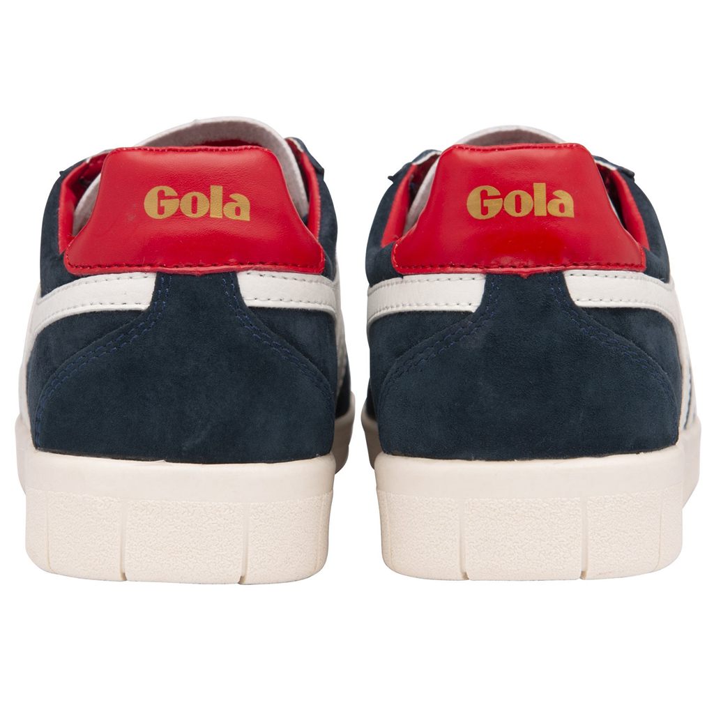 Gola Classics Hurricane Suede Sneakers Tmavě Blankyt Bílé Tmavě Červené CZ | CRAO-30168
