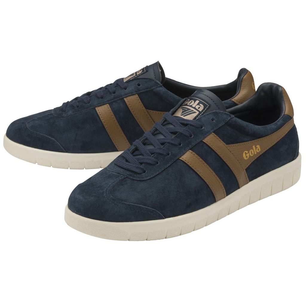 Gola Classics Hurricane Suede Sneakers Tmavě Blankyt Bílé CZ | CXTI-05724