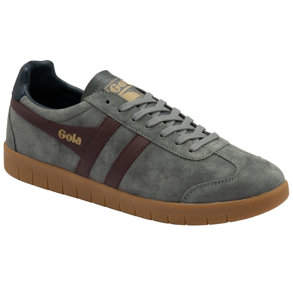 Gola Classics Hurricane Suede Sneakers Vínové Tmavě Blankyt CZ | PDRI-29173