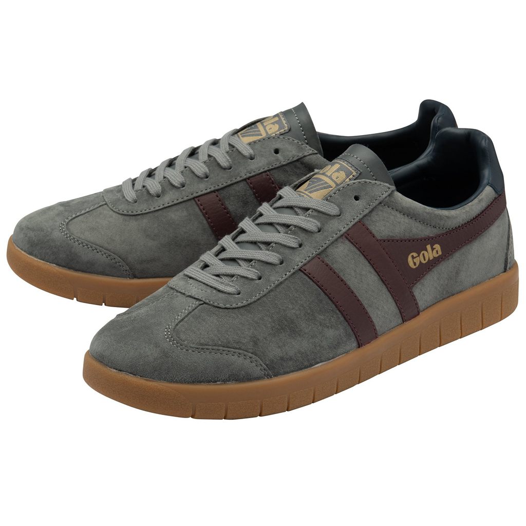 Gola Classics Hurricane Suede Sneakers Vínové Tmavě Blankyt CZ | PDRI-29173