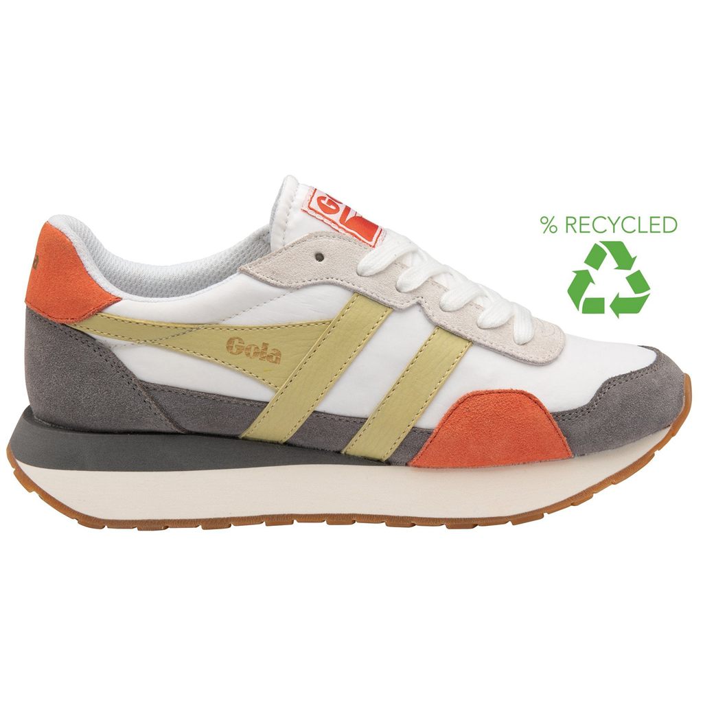 Gola Classics Indiana Sneakers Bílé Citrón CZ | BEFS-78534