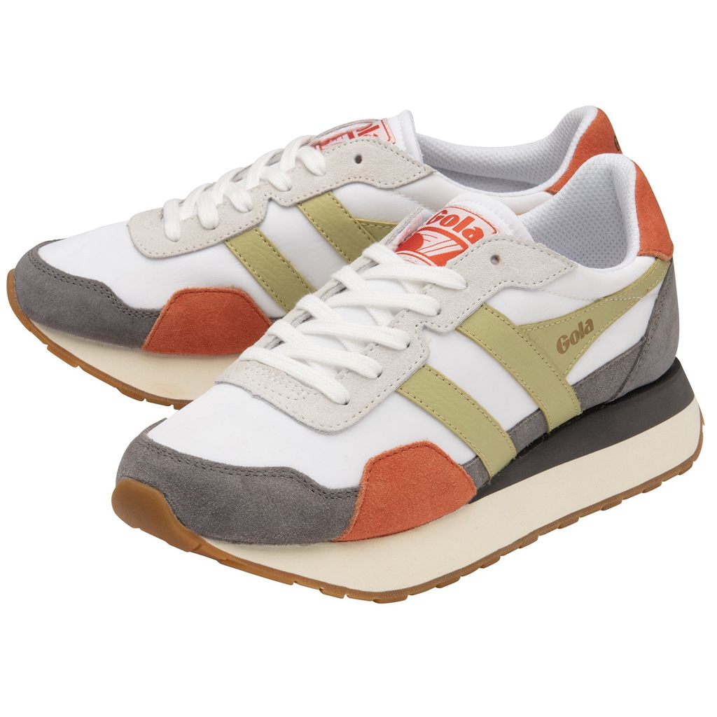 Gola Classics Indiana Sneakers Bílé Citrón CZ | BEFS-78534