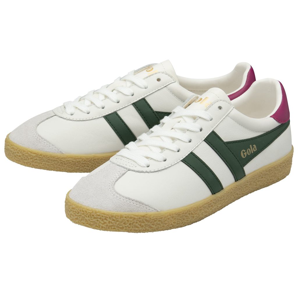 Gola Classics Medallist Leather Sneakers Bílé Fuchsie CZ | TXJA-67521