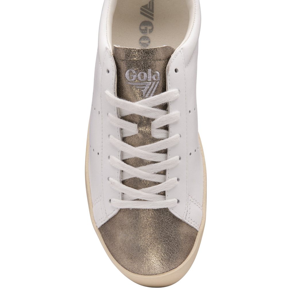 Gola Classics Nova Metallic Sneakers Bílé Zlaté CZ | QPCY-31749