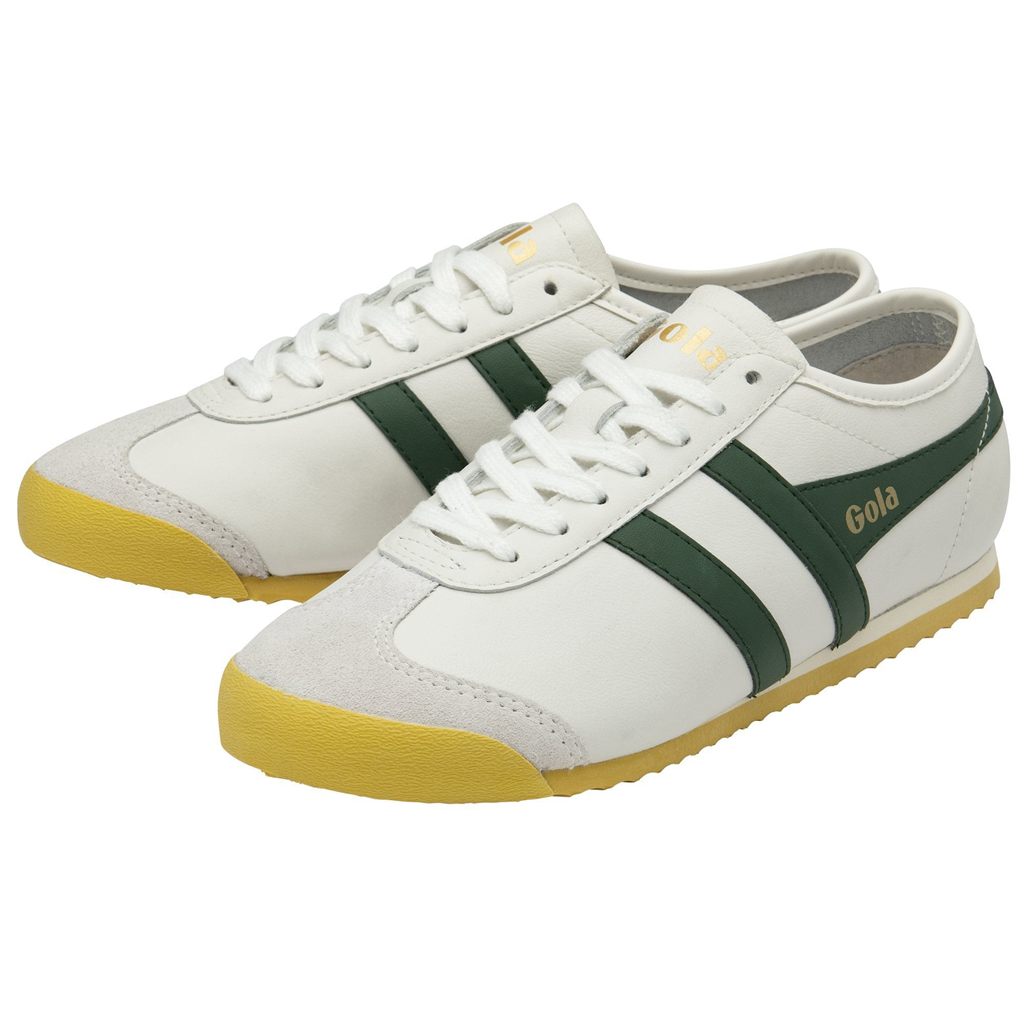 Gola Classics Race Leather Sneakers Bílé CZ | WEGY-89420