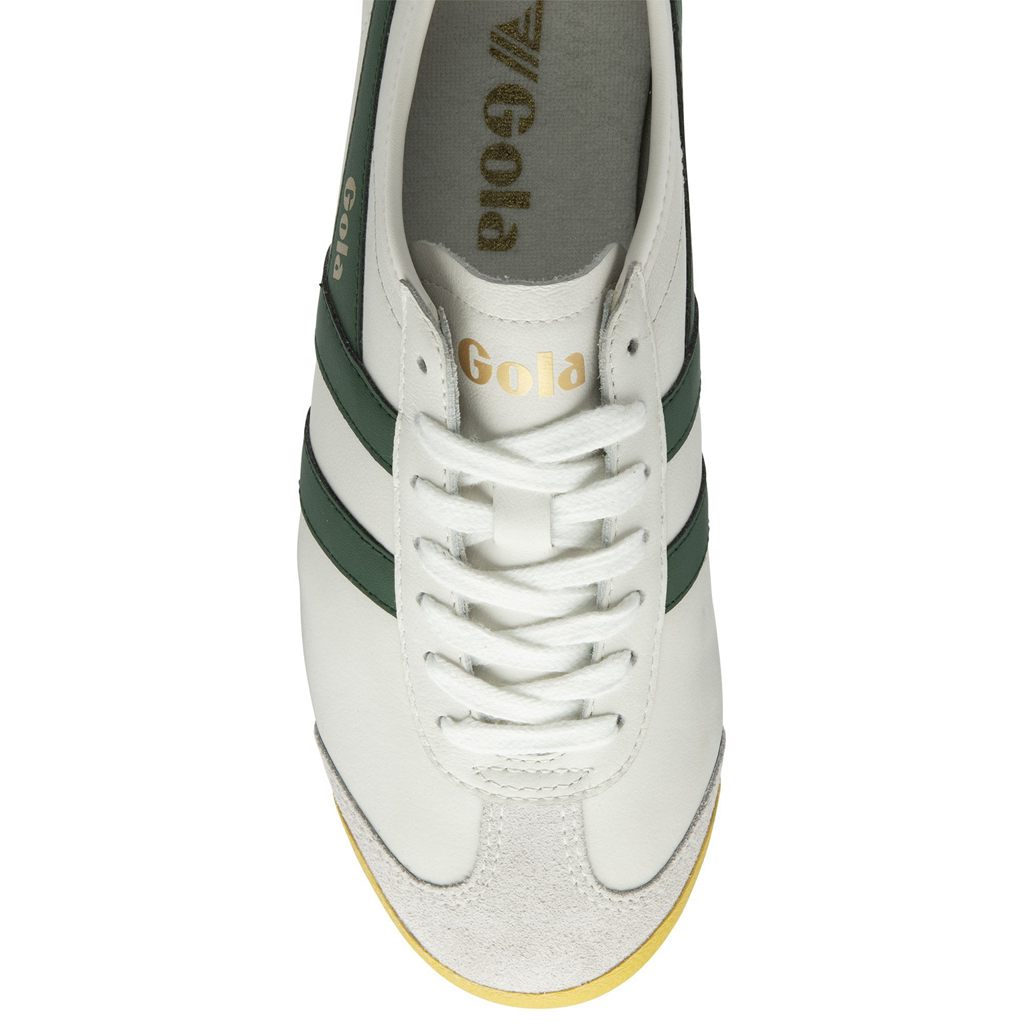 Gola Classics Race Leather Sneakers Bílé CZ | WEGY-89420