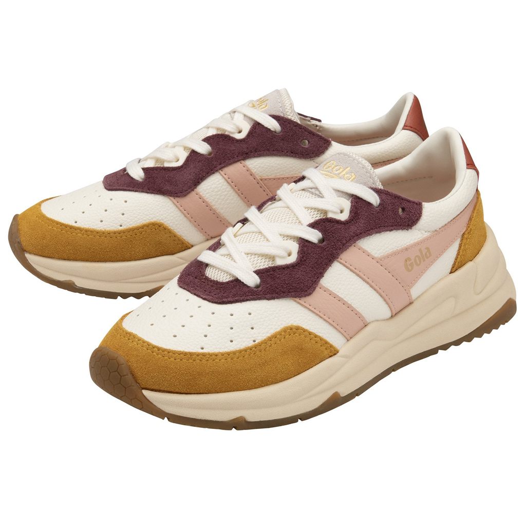 Gola Classics Saturn Quadrant Sneakers Bílé Růžové Oranžové CZ | LTKF-82679