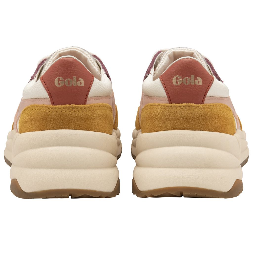 Gola Classics Saturn Quadrant Sneakers Bílé Růžové Oranžové CZ | LTKF-82679