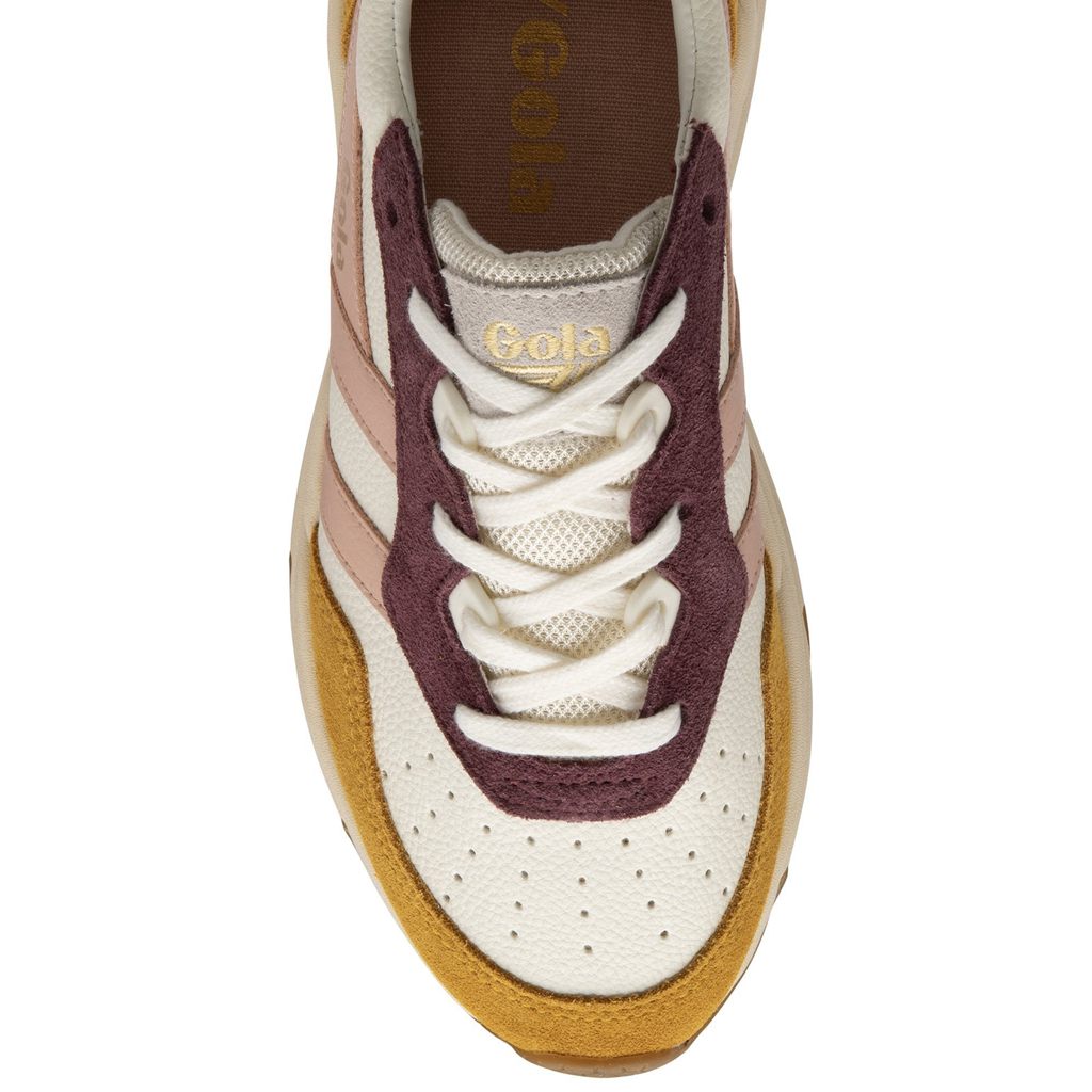 Gola Classics Saturn Quadrant Sneakers Bílé Růžové Oranžové CZ | LTKF-82679
