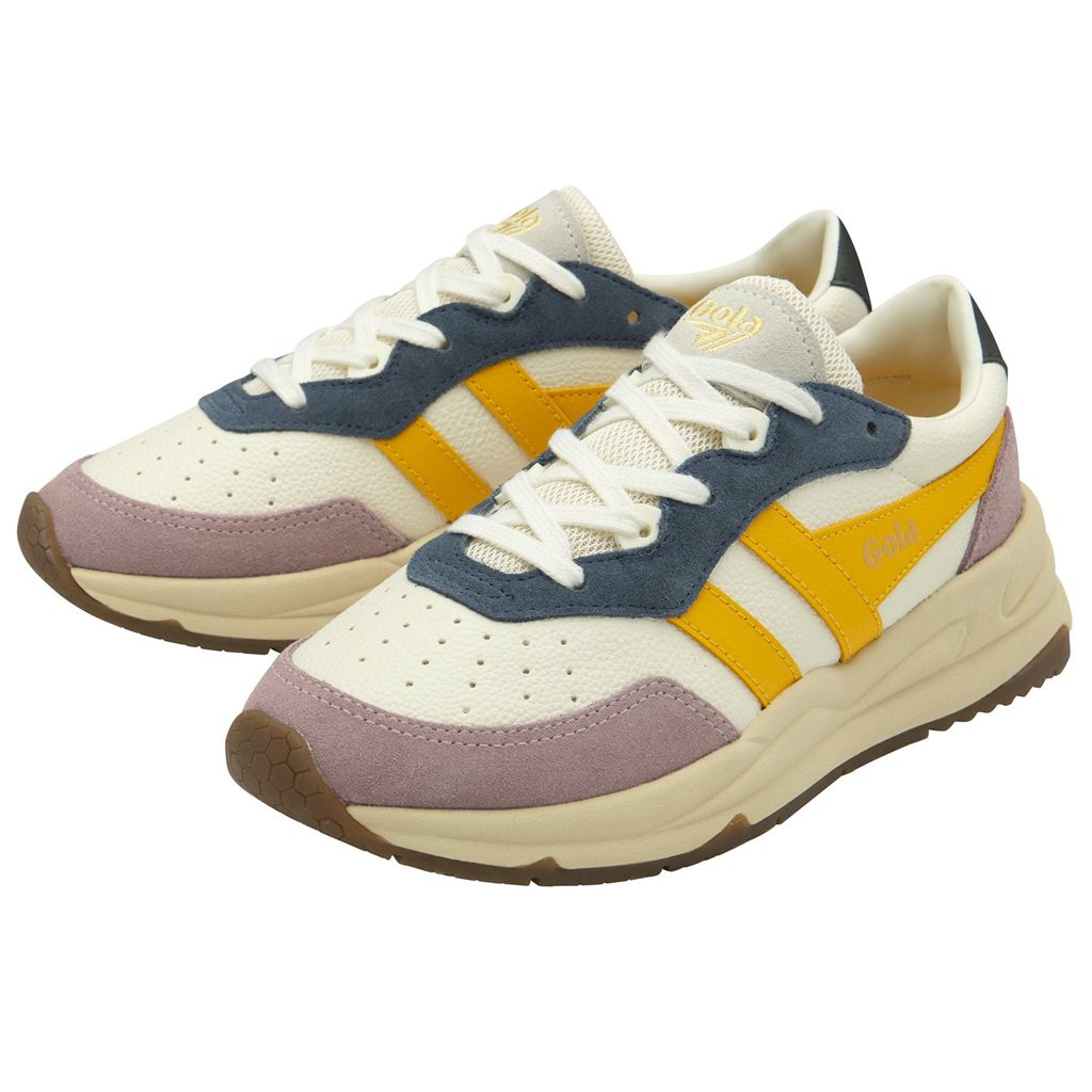 Gola Classics Saturn Quadrant Sneakers Bílé Růžové CZ | XPAI-24316