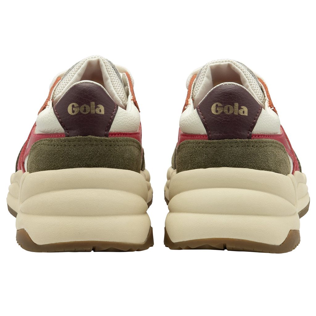 Gola Classics Saturn Quadrant Sneakers Bílé Hnědožlutý CZ | VHFU-89172