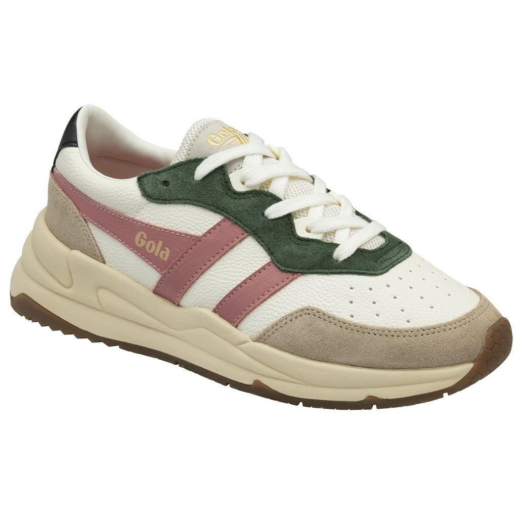 Gola Classics Saturn Quadrant Sneakers Bílé Koralove Růžové CZ | VYZI-67180
