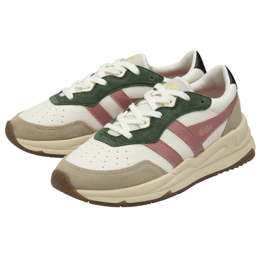 Gola Classics Saturn Quadrant Sneakers Bílé Koralove Růžové CZ | VYZI-67180