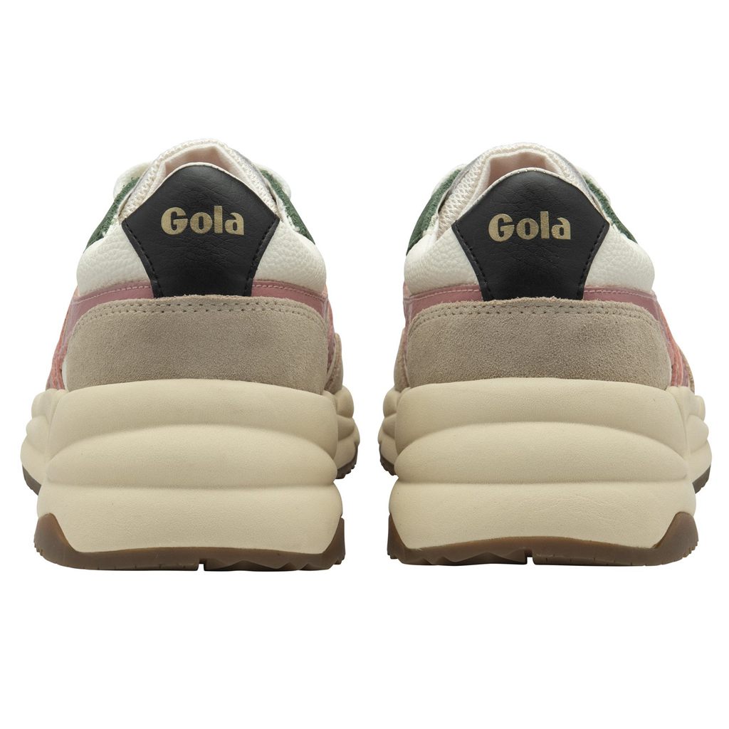 Gola Classics Saturn Quadrant Sneakers Bílé Koralove Růžové CZ | VYZI-67180