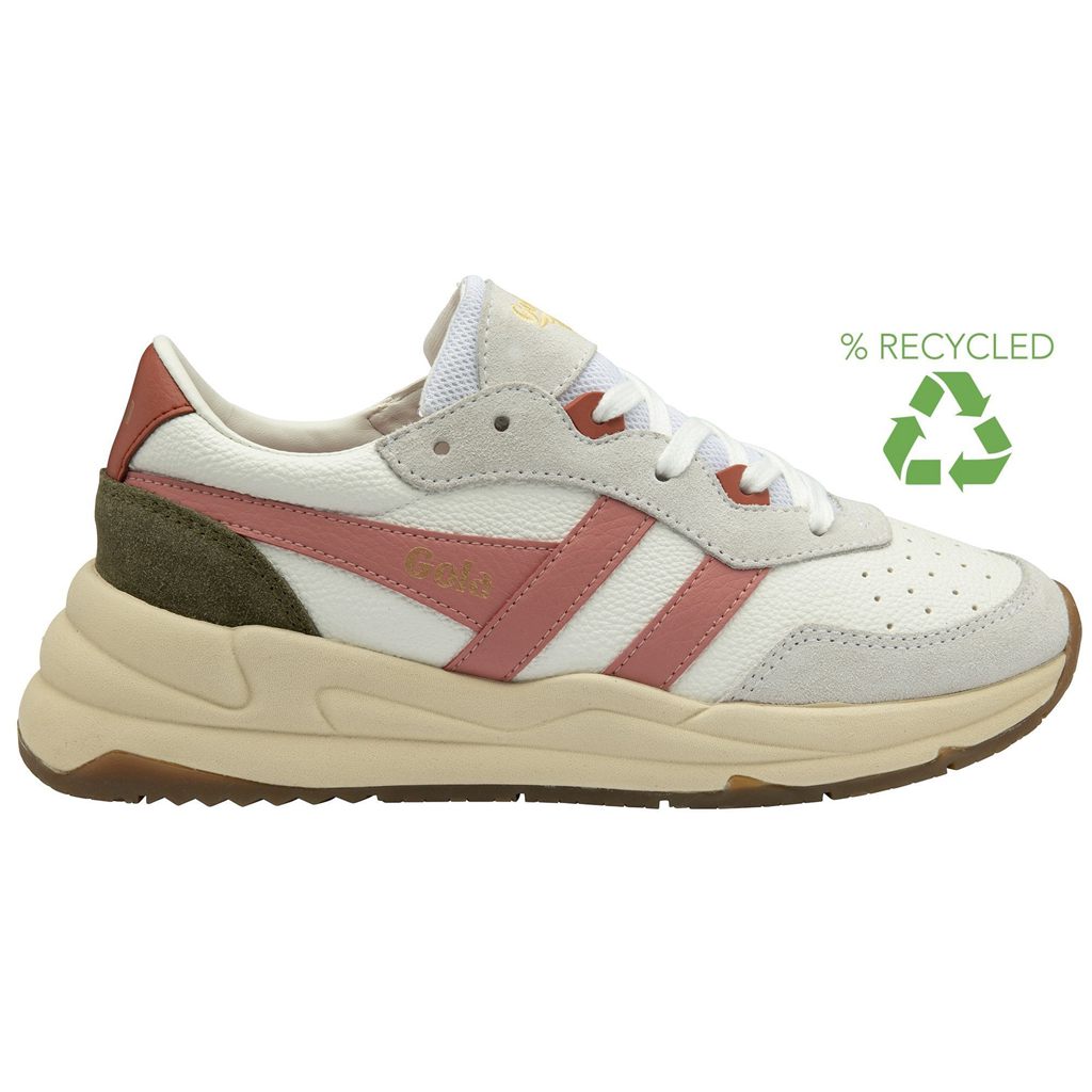Gola Classics Saturn Sneakers Bílé Koralove Růžové Hnědožlutý CZ | UVKC-73490