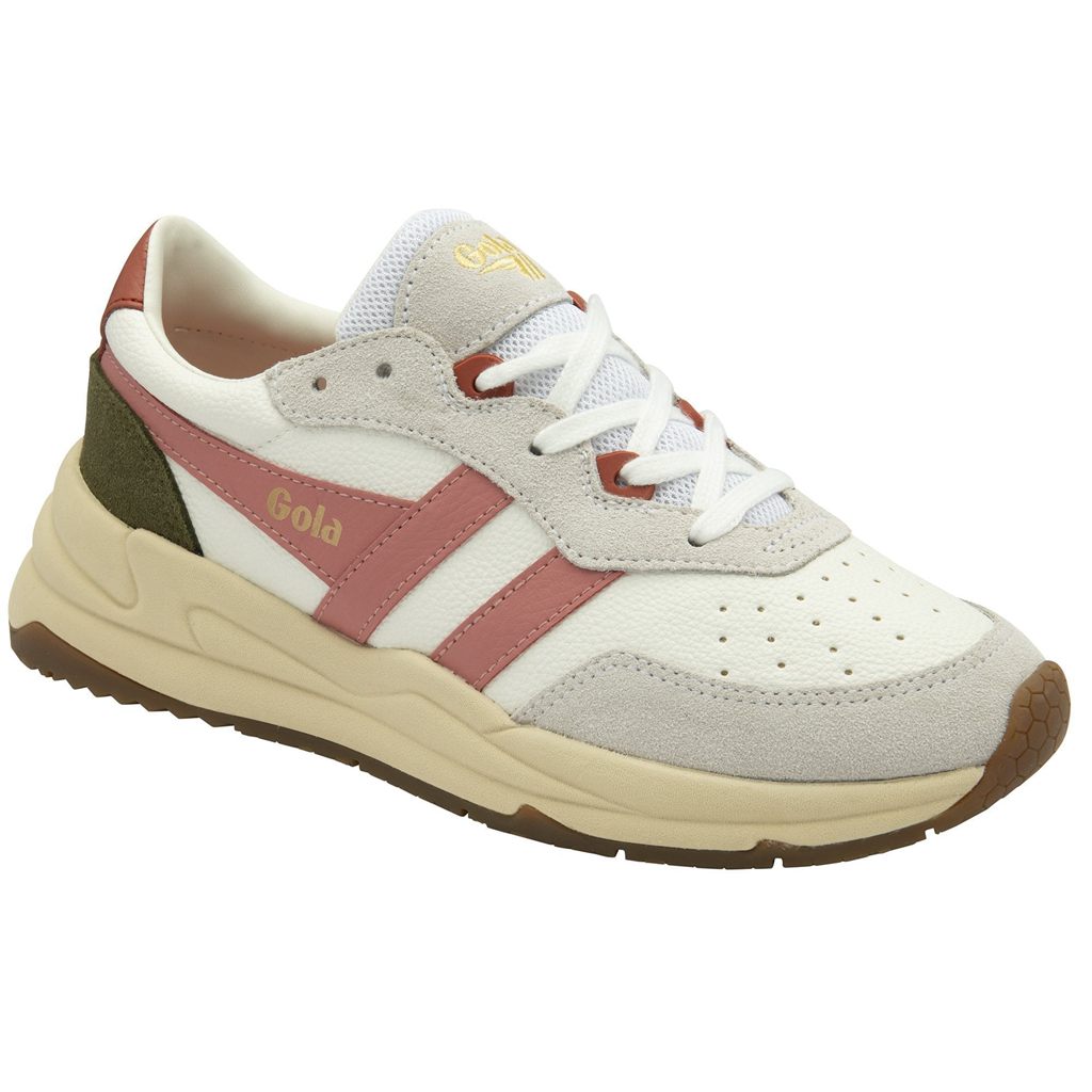 Gola Classics Saturn Sneakers Bílé Koralove Růžové Hnědožlutý CZ | UVKC-73490