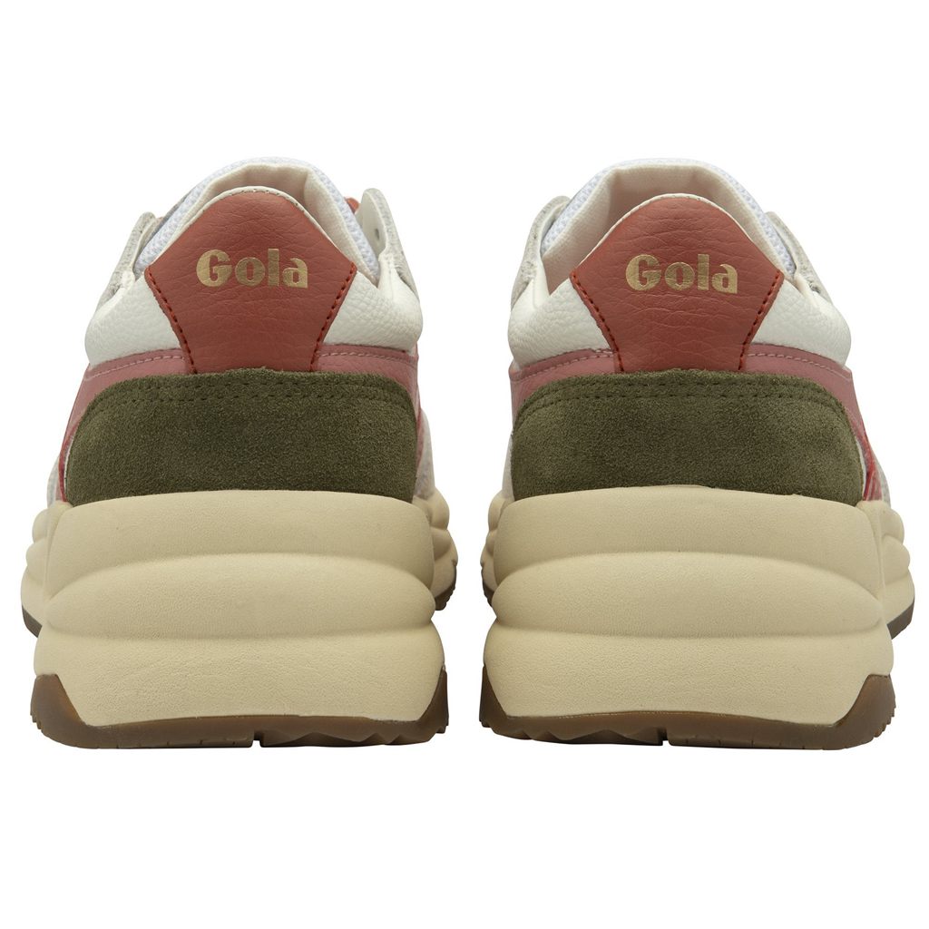 Gola Classics Saturn Sneakers Bílé Koralove Růžové Hnědožlutý CZ | UVKC-73490