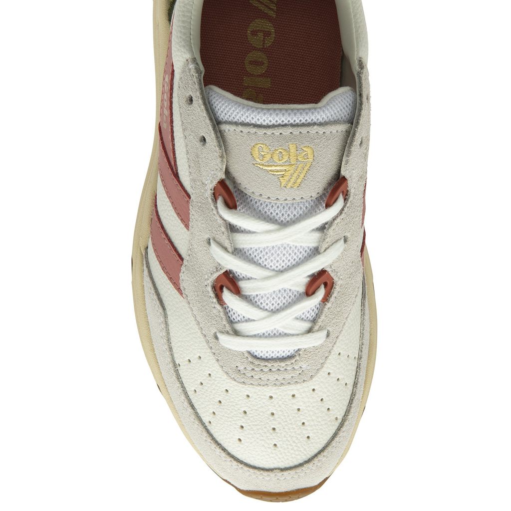 Gola Classics Saturn Sneakers Bílé Koralove Růžové Hnědožlutý CZ | UVKC-73490