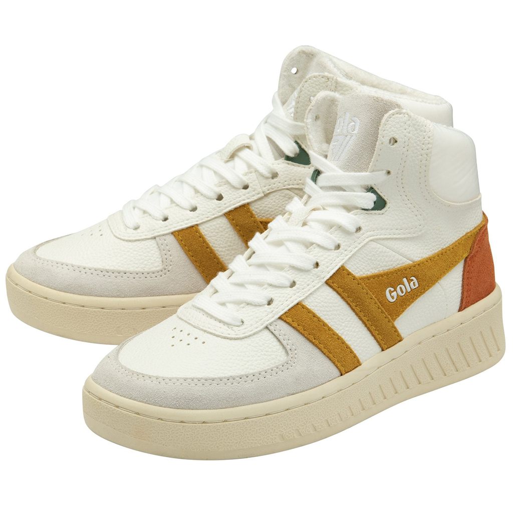 Gola Classics Slam Trident Sneakers Bílé Oranžové CZ | QMBT-80321