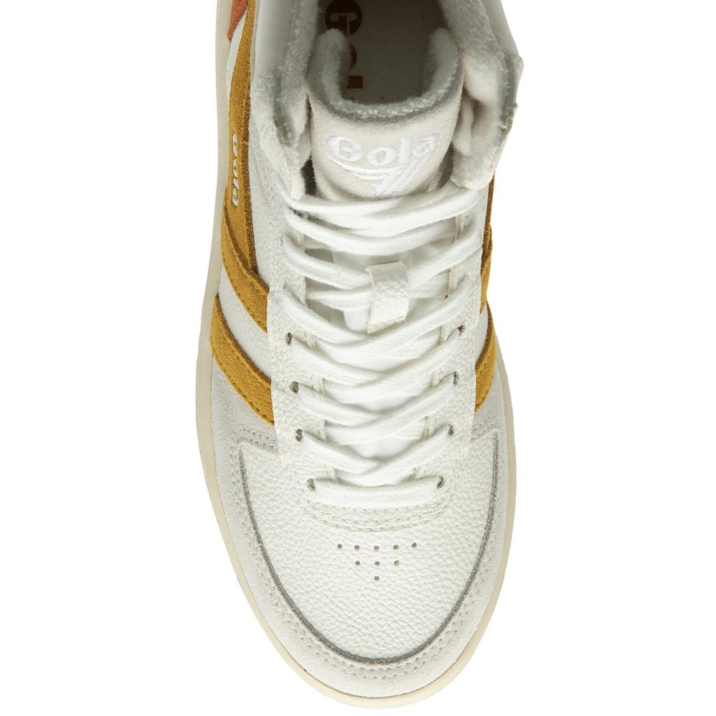 Gola Classics Slam Trident Sneakers Bílé Oranžové CZ | QMBT-80321