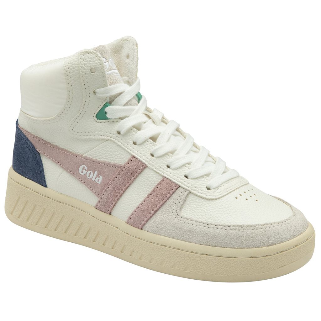 Gola Classics Slam Trident Sneakers Bílé Růžové CZ | PIFB-86429