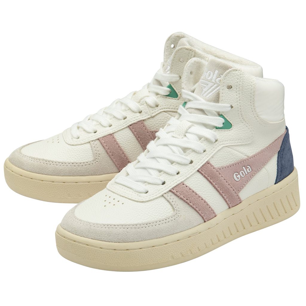 Gola Classics Slam Trident Sneakers Bílé Růžové CZ | PIFB-86429