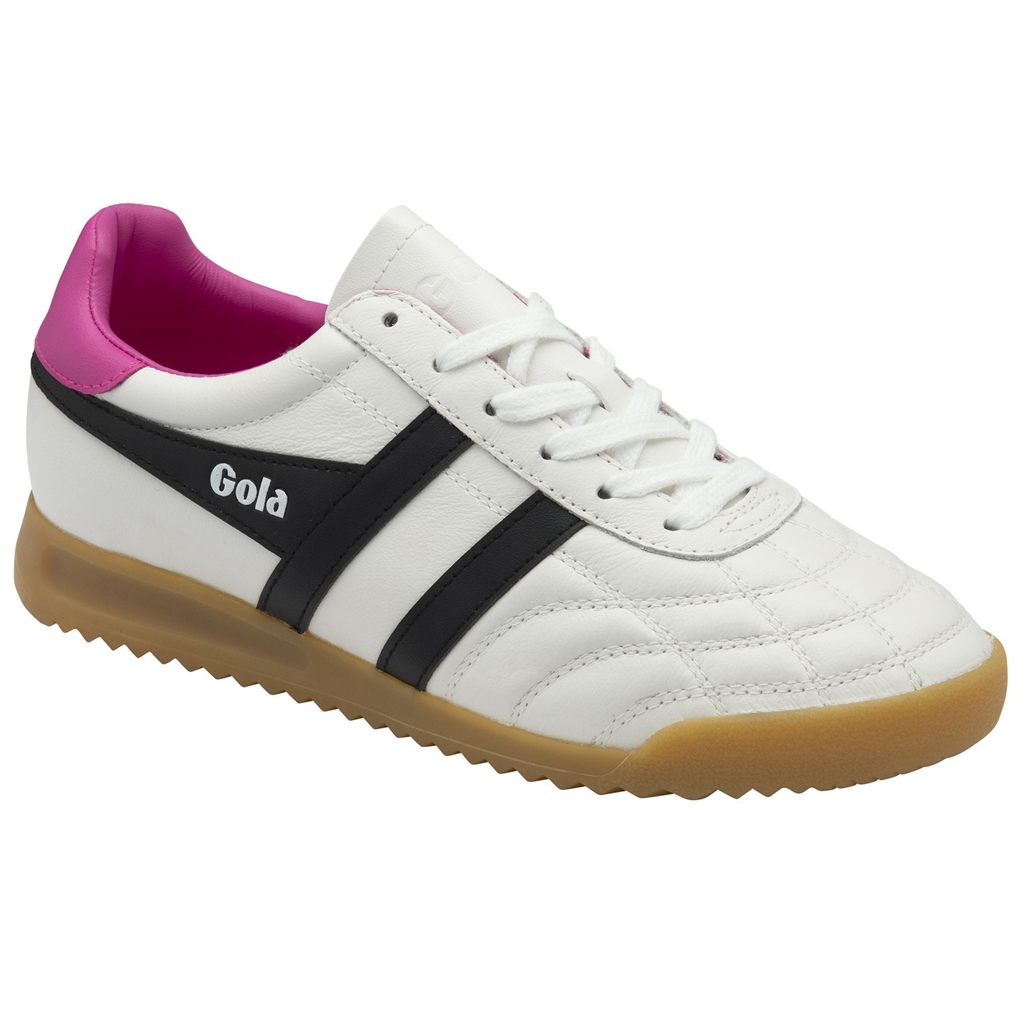 Gola Classics Stadium Sneakers Bílé Černé Růžové CZ | PNAQ-04269
